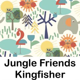 Jungle Friends, Kinfgisher, 100x135cm, clearance
